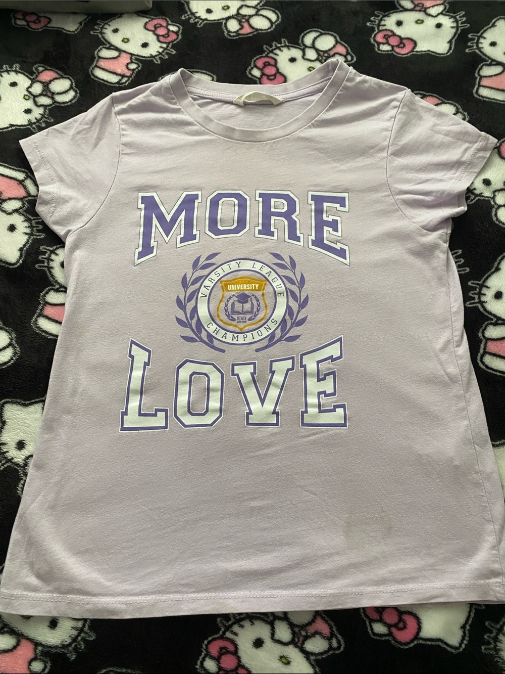 Urban Outfitters Lavender 'More Love' Graphic Tee